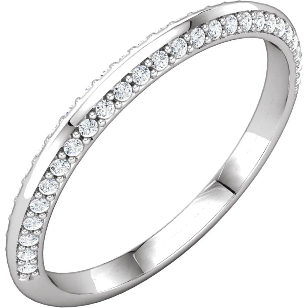 Platinum 1/5 CTW Diamond Band, Size 7