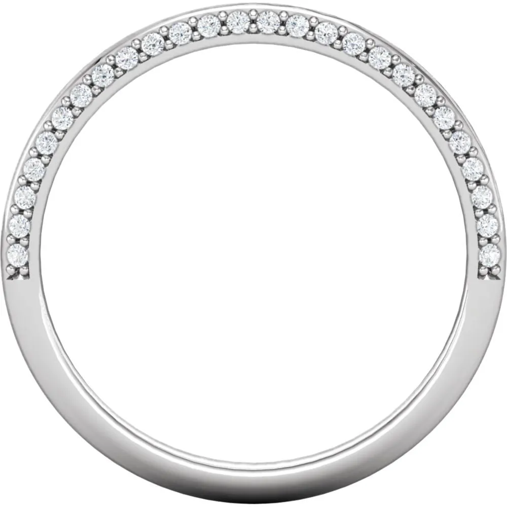 Platinum 1/5 CTW Diamond Band, Size 7