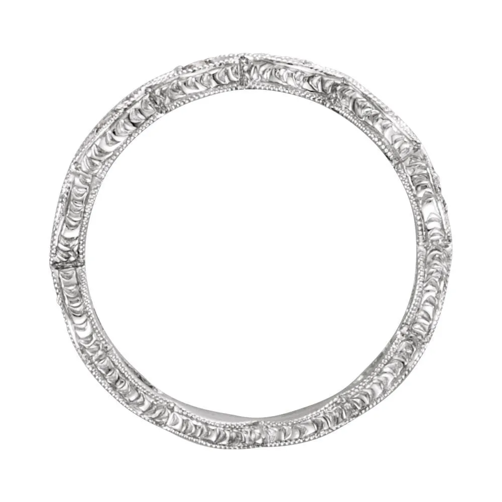 Platinum 1/8 CTW Diamond Anniversary Band Size 7