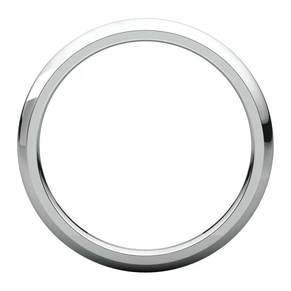 Platinum 2.5mm Comfort Fit Band , Size 4