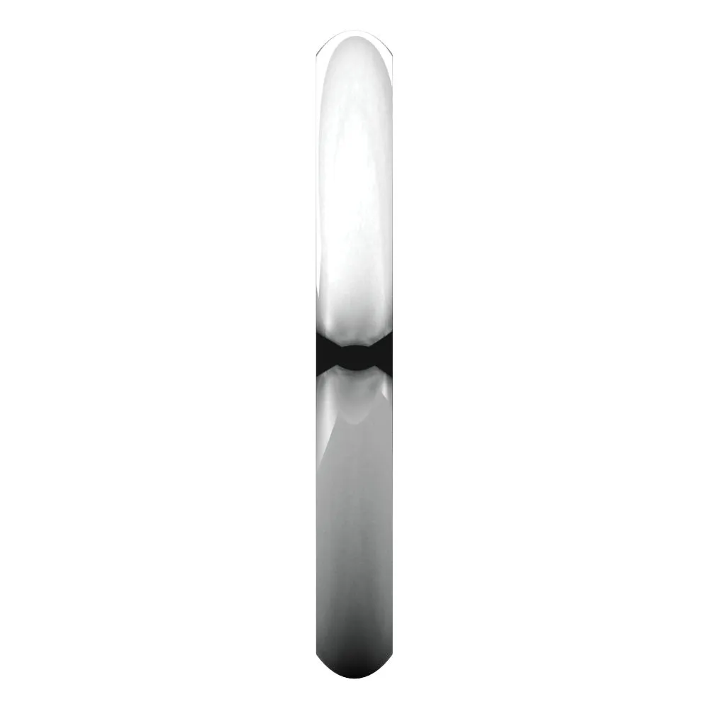 Platinum 2.5mm Comfort Fit Band , Size 4