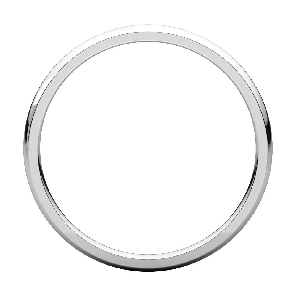 Platinum 2mm Light Comfort Fit Band, Size 6