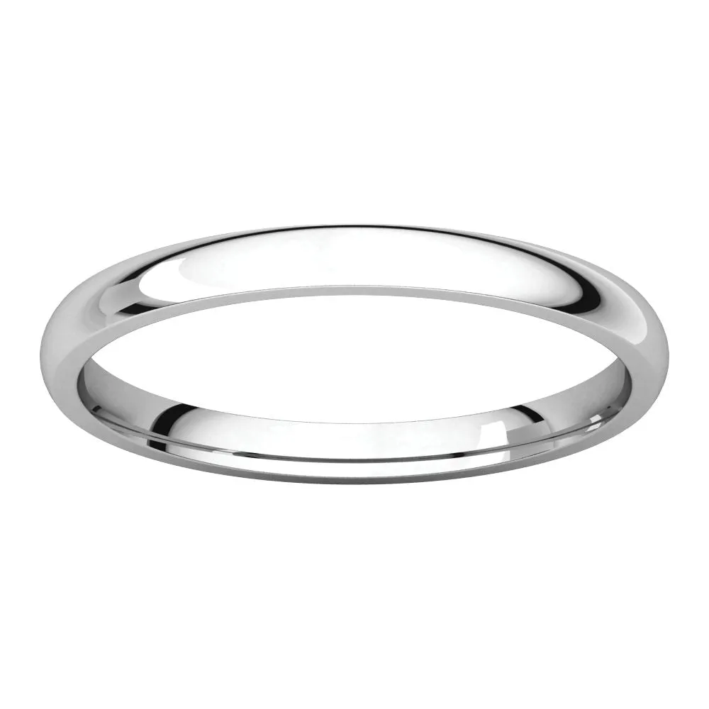 Platinum 2mm Light Comfort Fit Band, Size 6