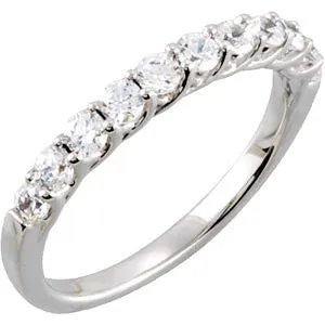 Platinum 3/4 CTW Diamond Band, Size 7