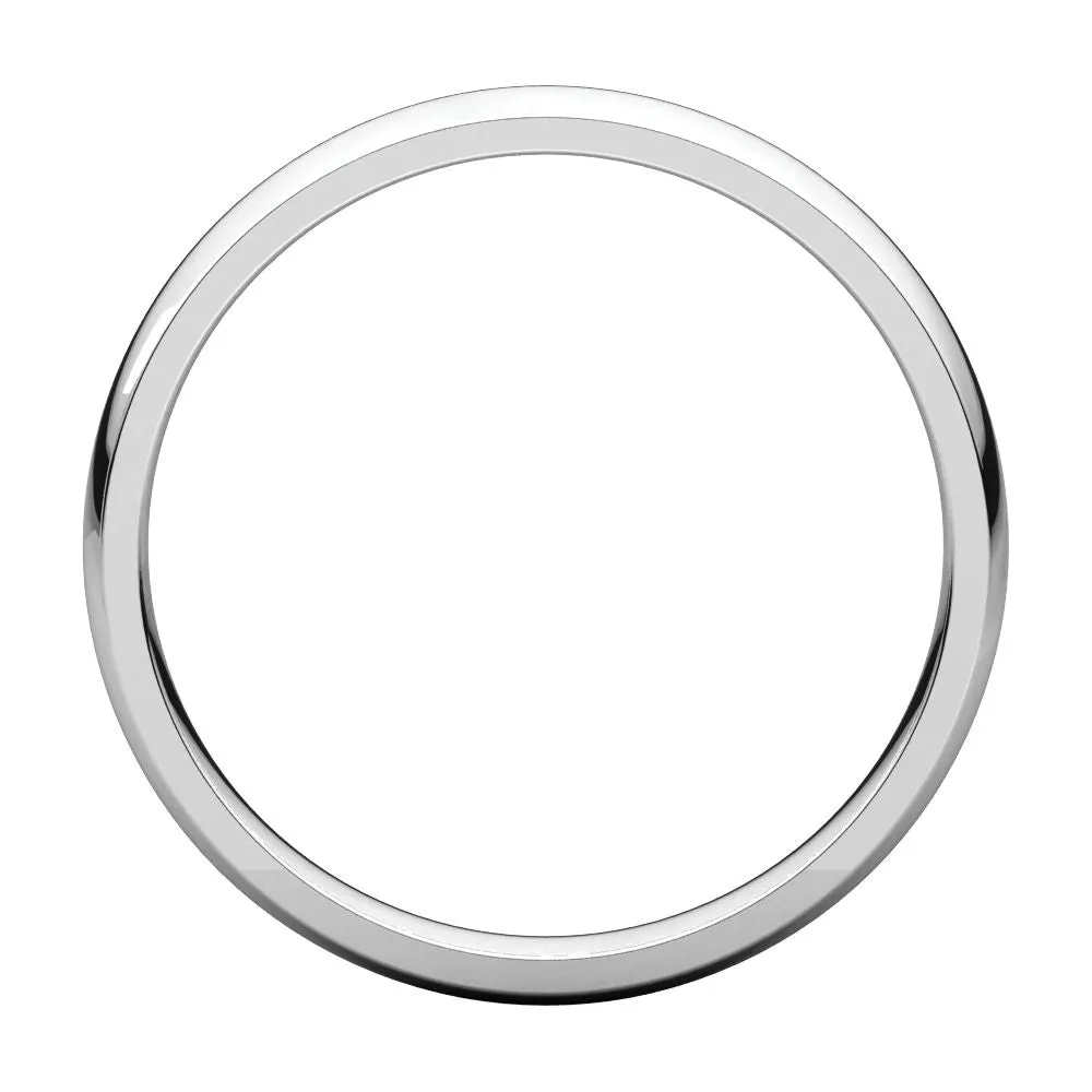 Platinum 3mm Light Comfort Fit Band, Size 4.5