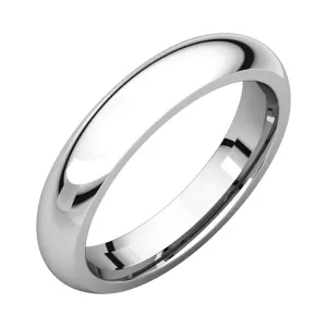 Platinum 4mm Comfort Fit Band, Size 8.5