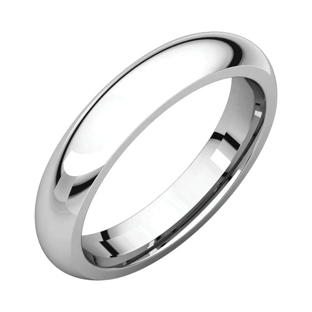 Platinum 4mm Comfort Fit Band, Size 8.5