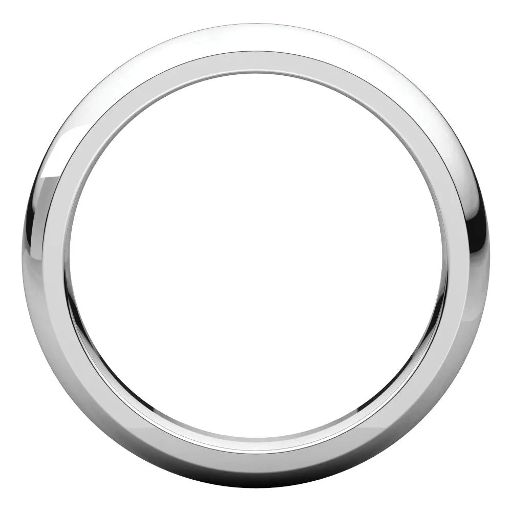 Platinum 4mm Comfort Fit Band, Size 8.5