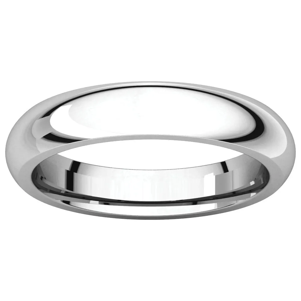 Platinum 4mm Comfort Fit Band, Size 8.5