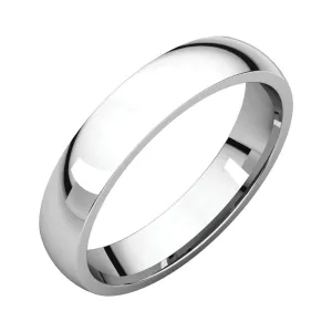 Platinum 4mm Light Comfort Fit Band, Size 8