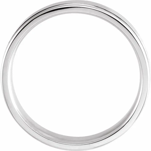 Platinum 5 mm Comfort-Fit Grooved Band
