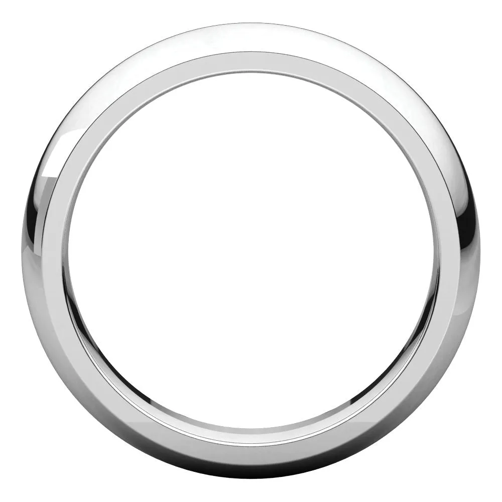 Platinum 5mm Comfort Fit Band, Size 7.5