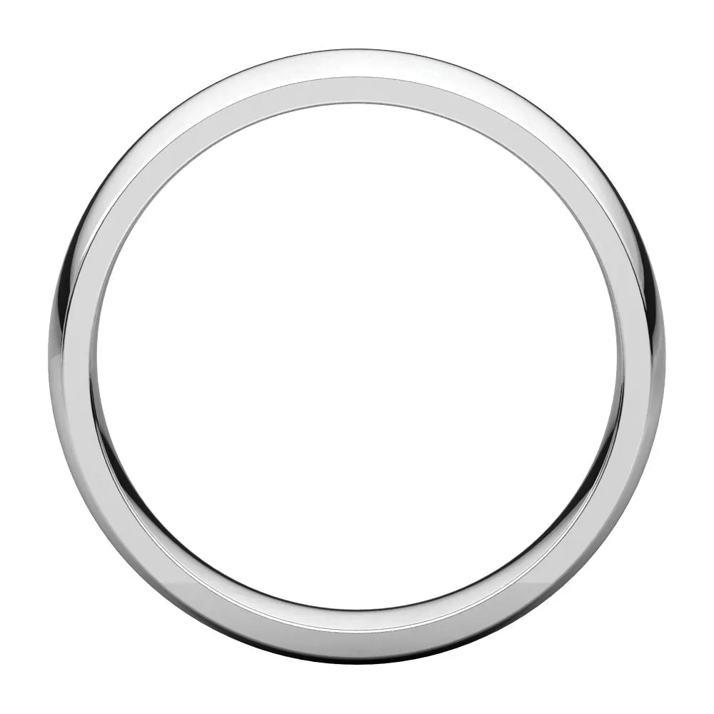 Platinum 5mm Light Comfort Fit Band, Size 10.5