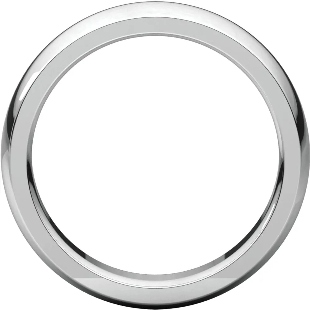 Platinum 6mm Heavy Comfort Fit Band, Size 8