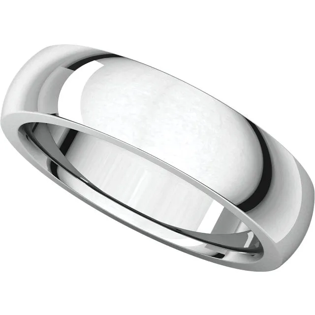Platinum 6mm Heavy Comfort Fit Band, Size 8