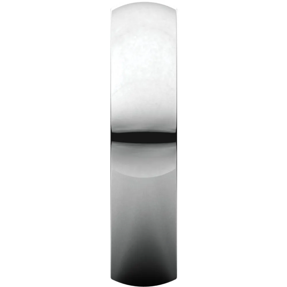 Platinum 6mm Heavy Comfort Fit Band, Size 8