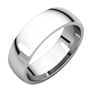 Platinum 6mm Light Comfort Fit Band, Size 8.5