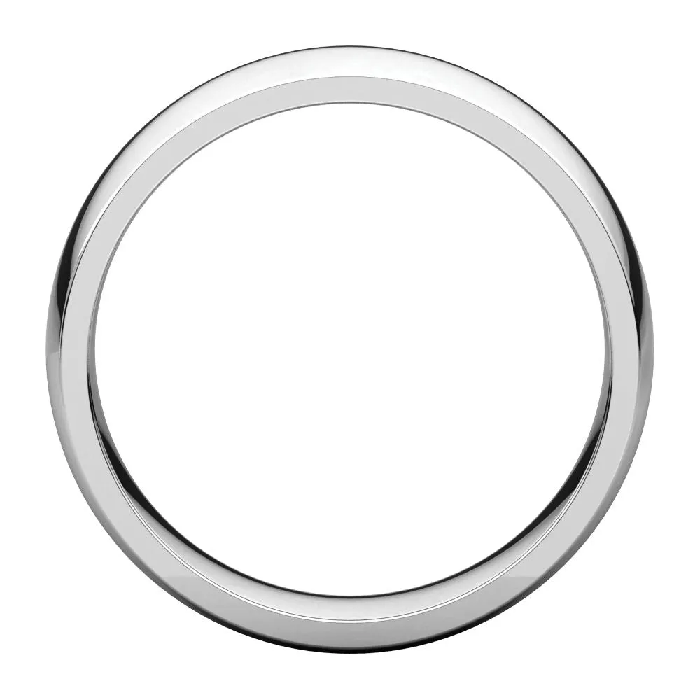 Platinum 6mm Light Comfort Fit Band, Size 8.5
