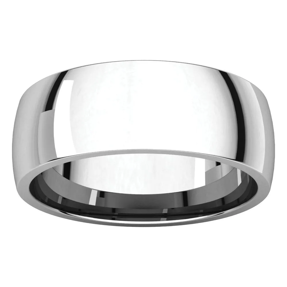 Platinum 7mm Light Comfort Fit Band, Size 9.5