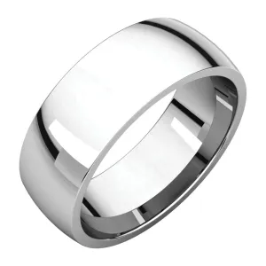 Platinum 7mm Light Comfort Fit Band, Size 9.5
