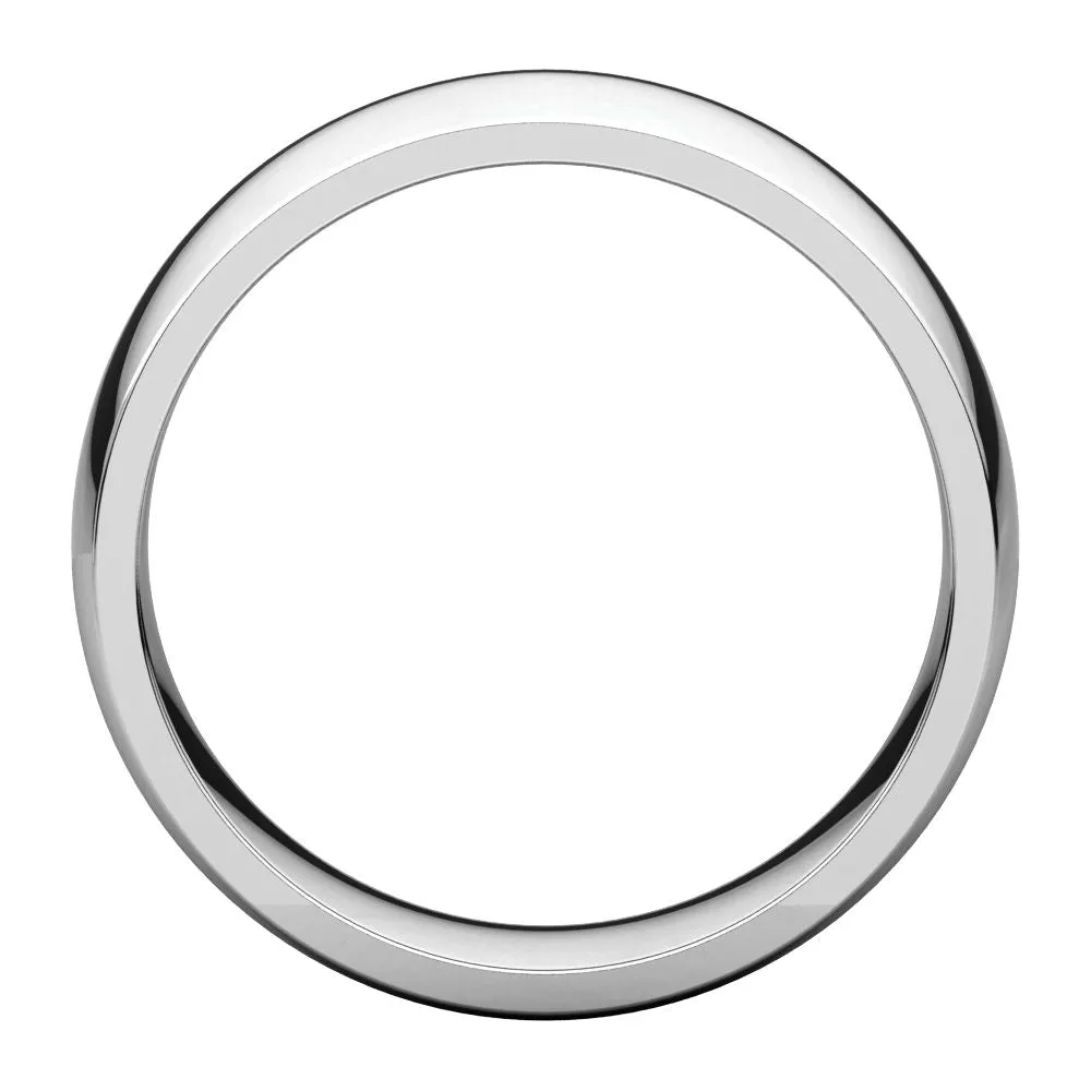 Platinum 7mm Light Comfort Fit Band, Size 9.5