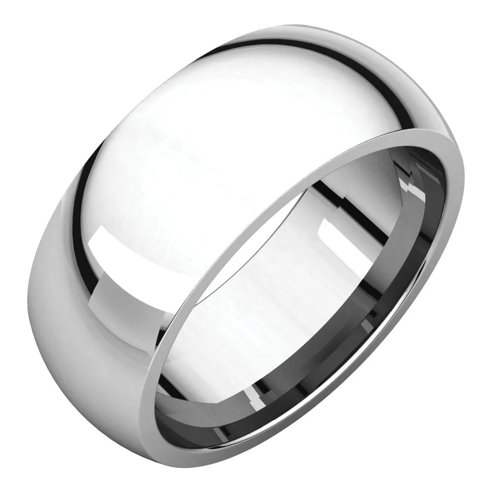 Platinum 8mm Comfort Fit Band, Size 10