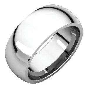 Platinum 8mm Comfort Fit Band, Size 8
