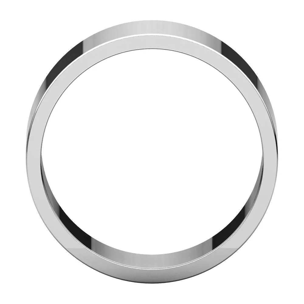 Platinum 8mm Flat Band, Size 10.5