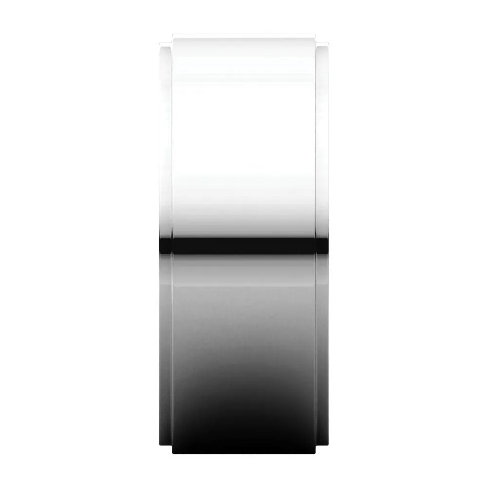 Platinum 8mm Flat Edge Band, Size 10