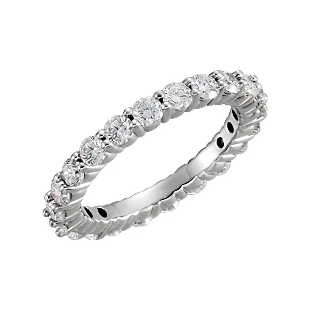 Platinum Eternity Band, Size 8