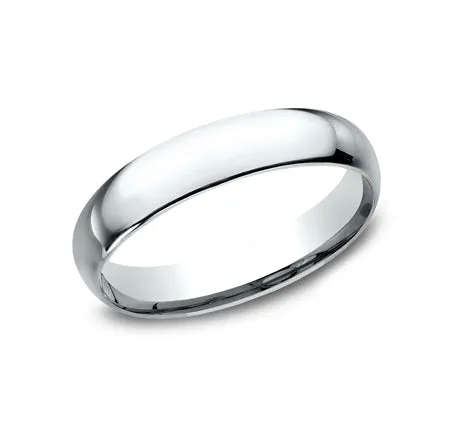 Platinum Regular Dome Comfort Fit 4.0 Wedding Band Ring