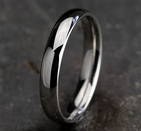 Platinum Regular Dome Comfort Fit 4.0 Wedding Band Ring