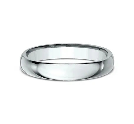 Platinum Regular Dome Comfort Fit 4.0 Wedding Band Ring