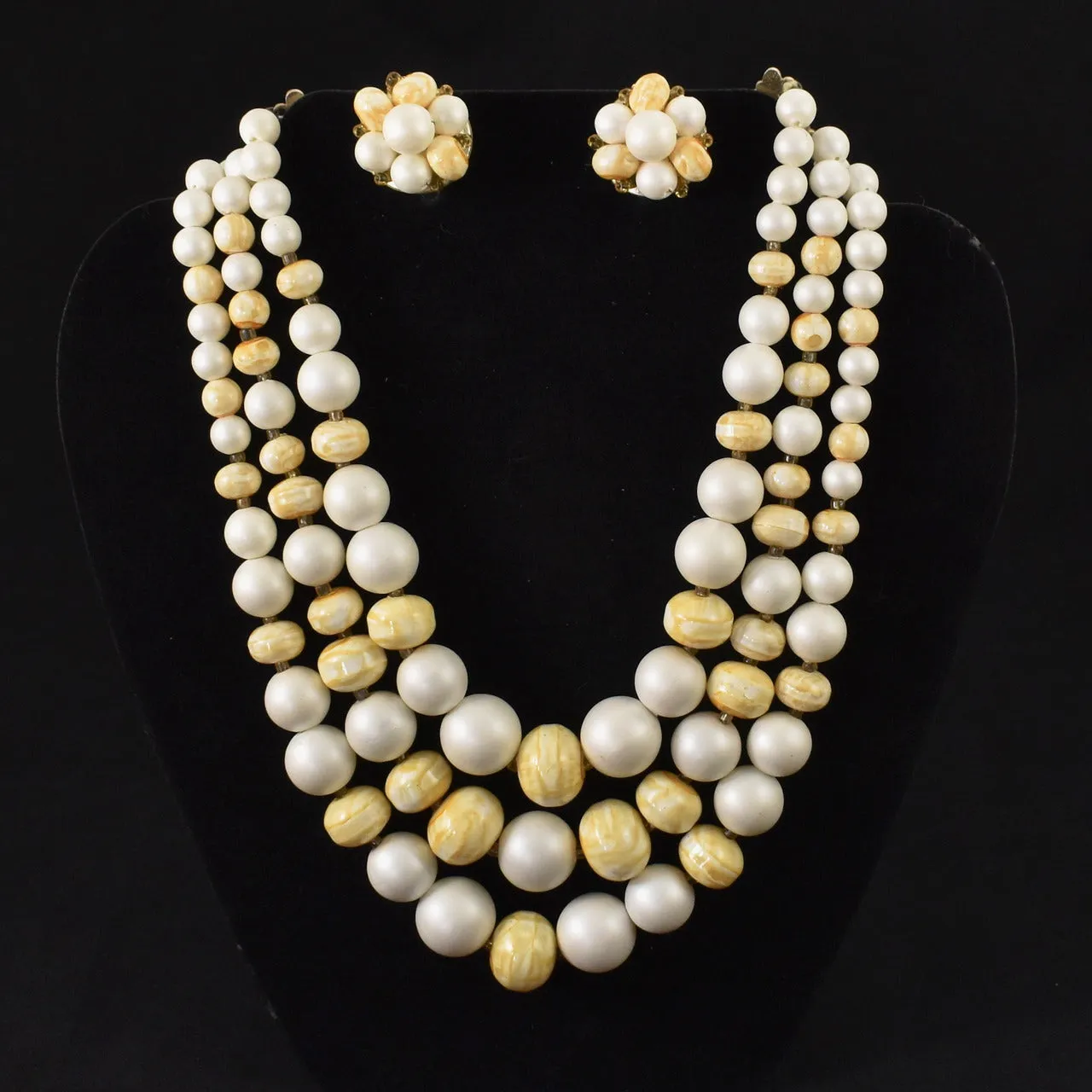 Popcorn Bead Necklace Set