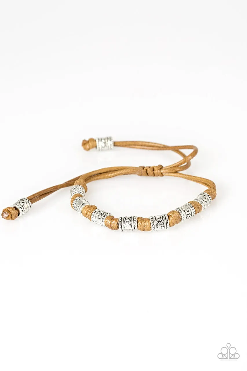 Port of Call Brown Paparazzi Bracelet