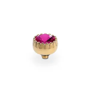 Qudo London 8mm Gold Topper - Fuchsia