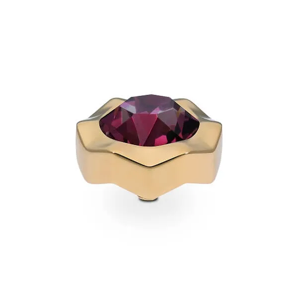 Qudo Nemoli 13mm Gold Topper - Amethyst