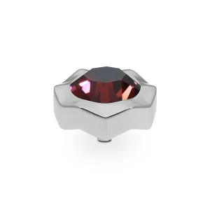 Qudo Nemoli 13mm Silver Topper - Burgundy