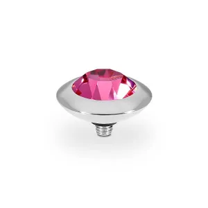 Qudo Tondo 13mm Silver Topper - Rose