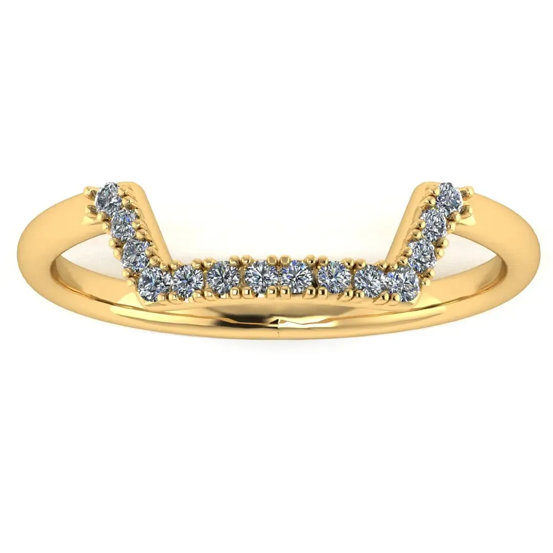 "Alexi" Micro Set 0.20ct Diamond Square Shaped Eternity Ring ET22