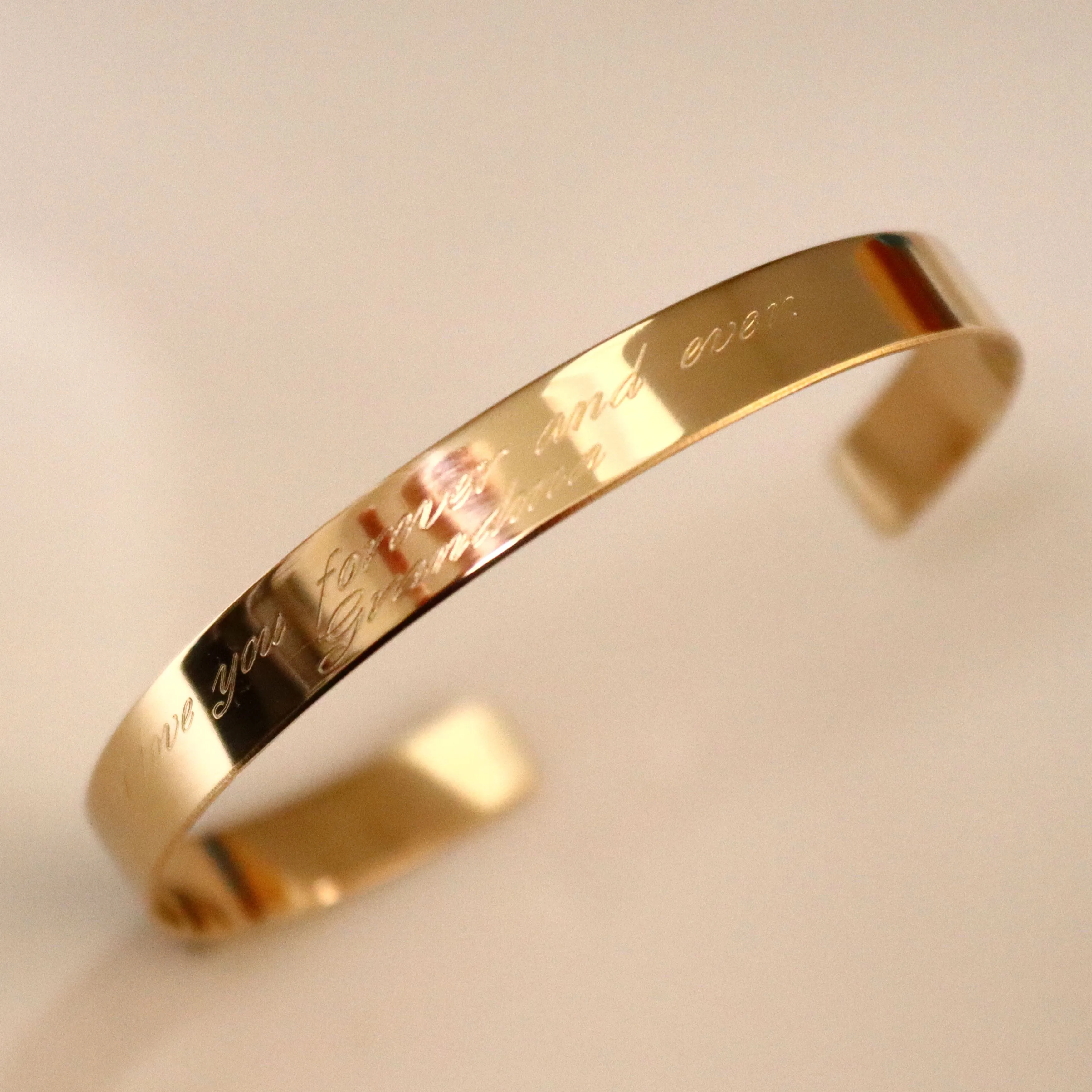 Quote Bracelet - Text Engraved Bangle