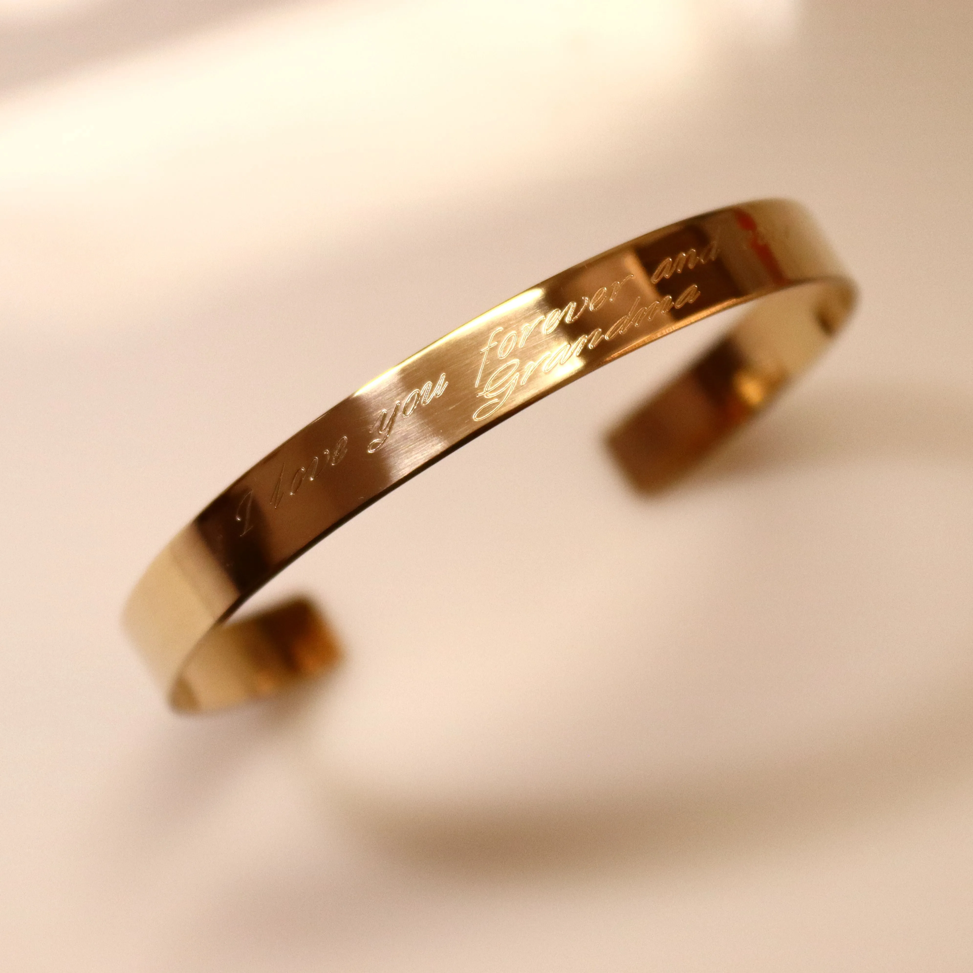 Quote Bracelet - Text Engraved Bangle