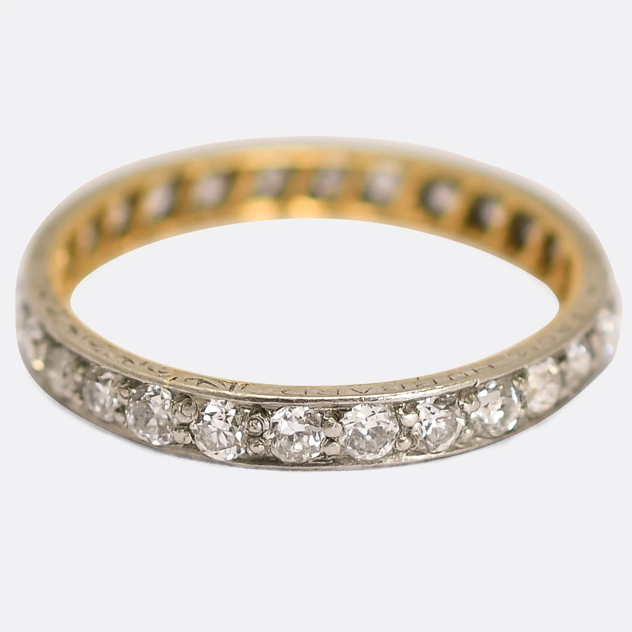 "July 24 1914" Diamond Eternity Ring