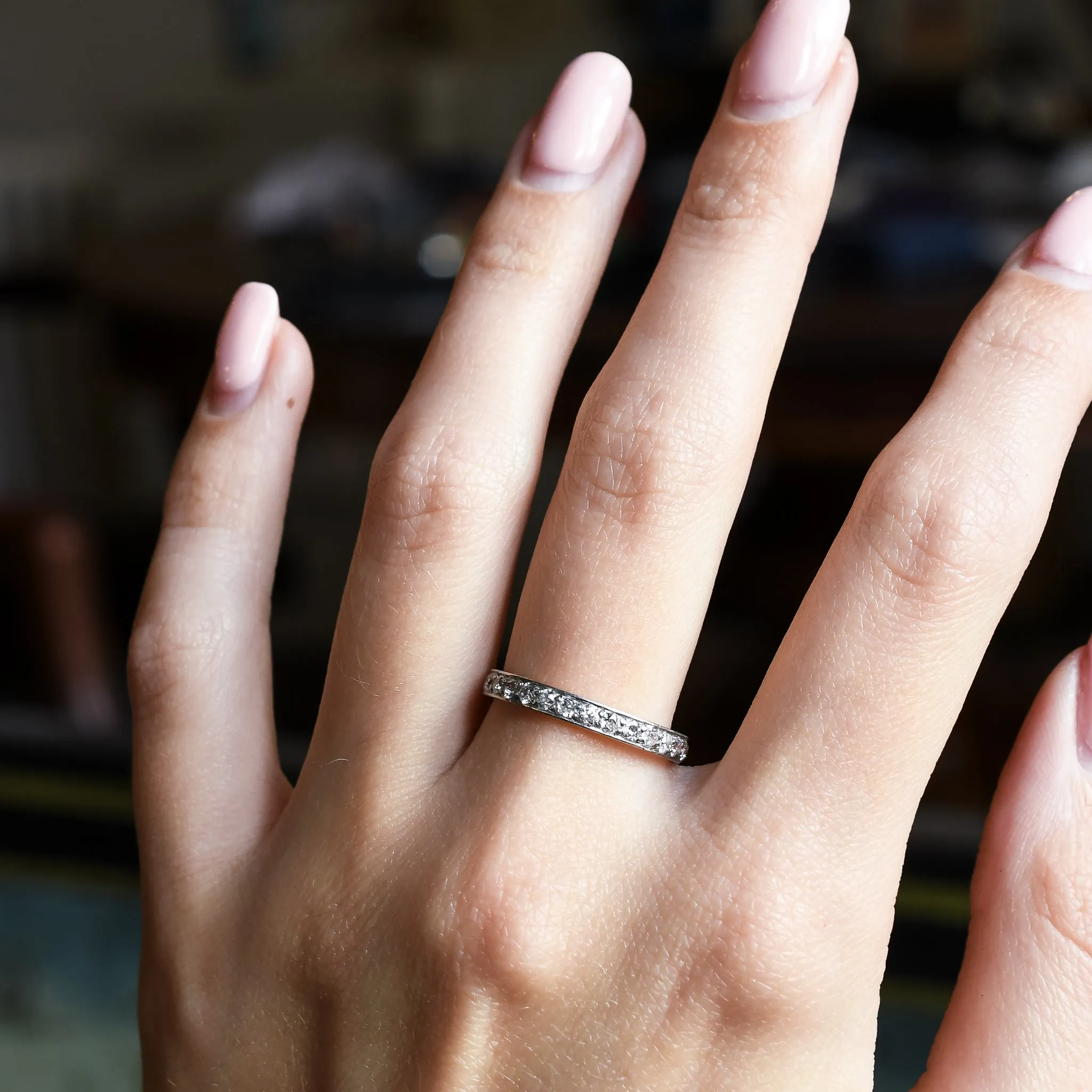 "July 24 1914" Diamond Eternity Ring