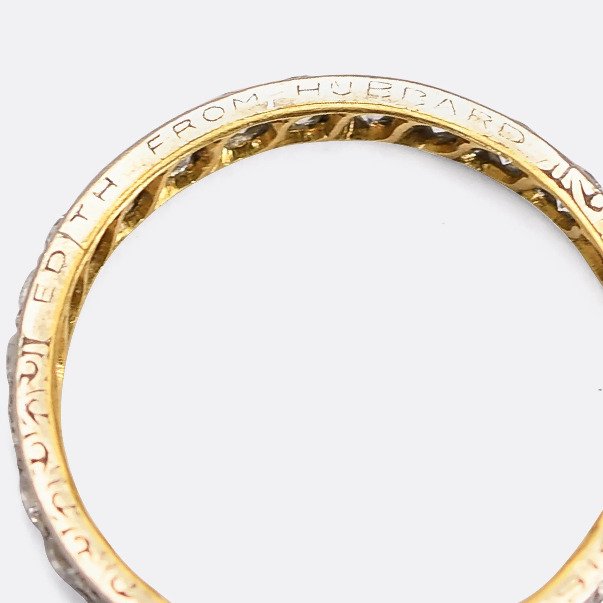 "July 24 1914" Diamond Eternity Ring