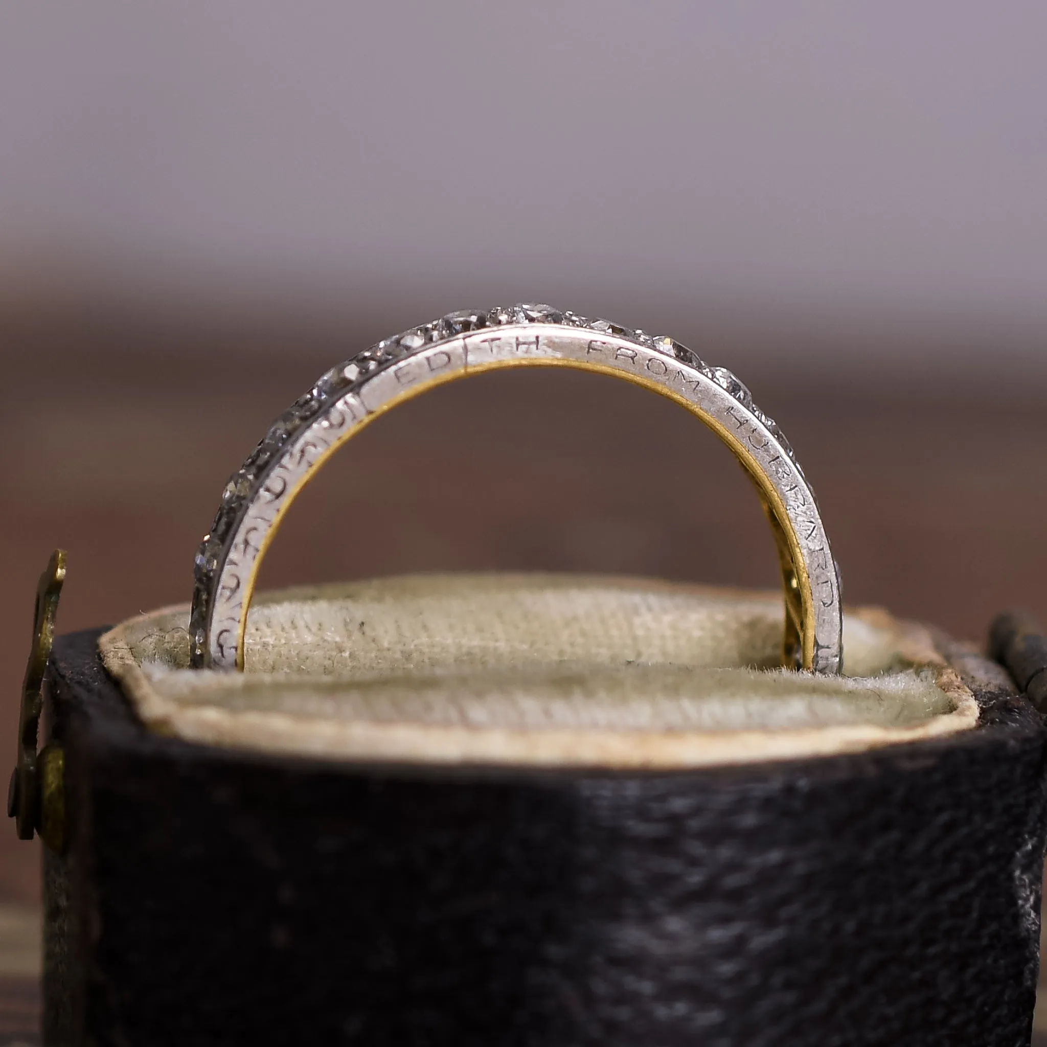 "July 24 1914" Diamond Eternity Ring