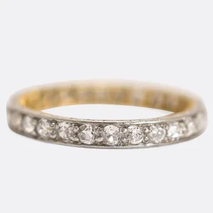 "July 24 1914" Diamond Eternity Ring