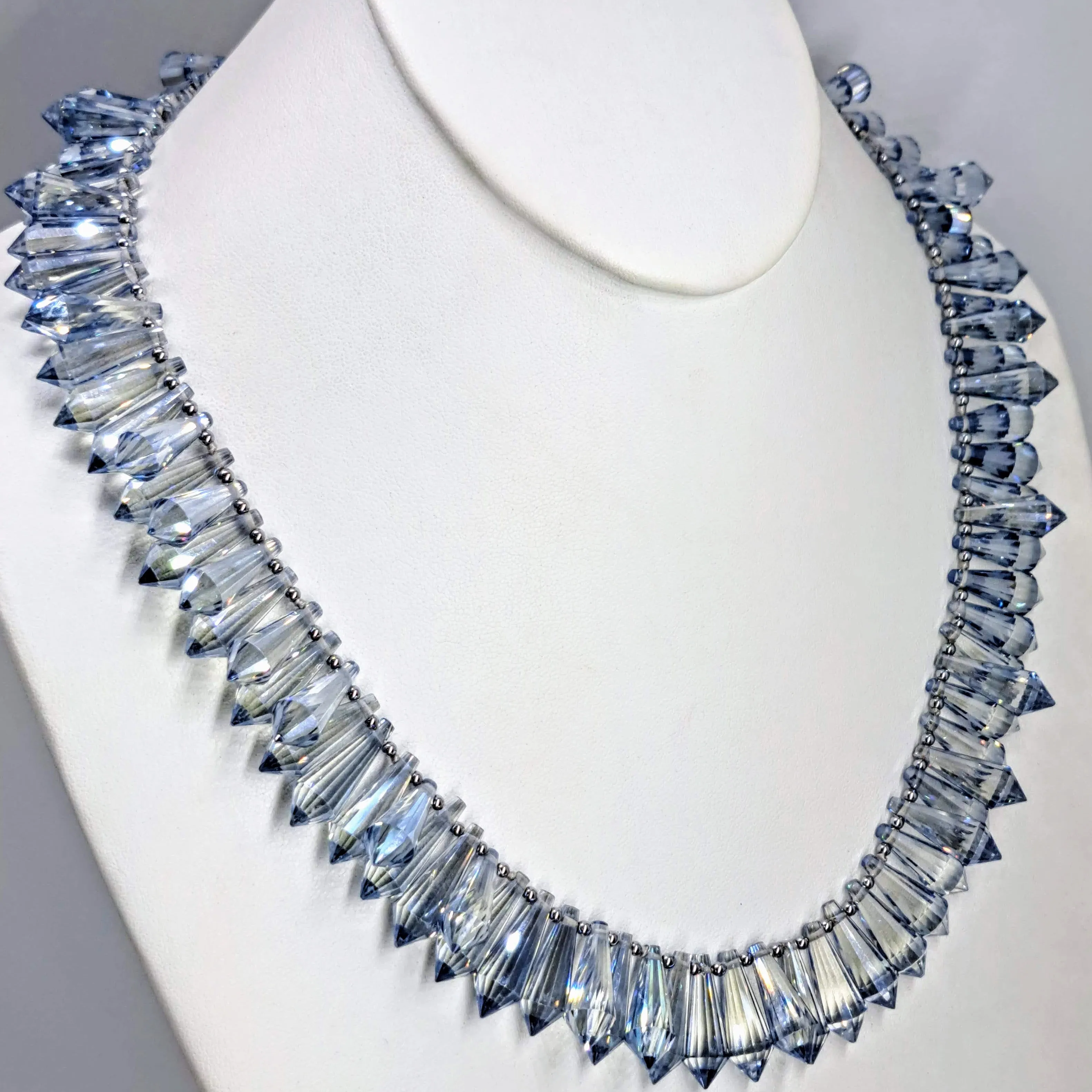 "Sparkle Fest - BLUE!" Necklaces - Swarovski Crystals with Anti-tarnish Sterling or 14K Gold