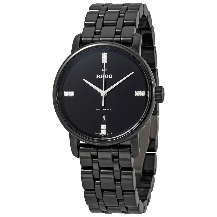 Rado DiaMaster Automatic Diamond Black Dial Ladies Watch R14043717