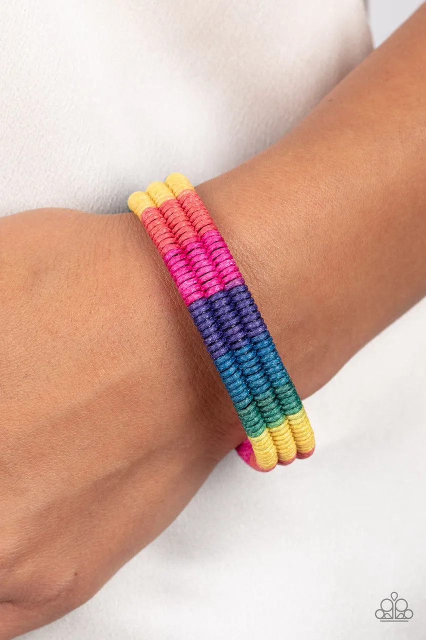 Rainbow Renegade Multi Paparazzi Bracelet